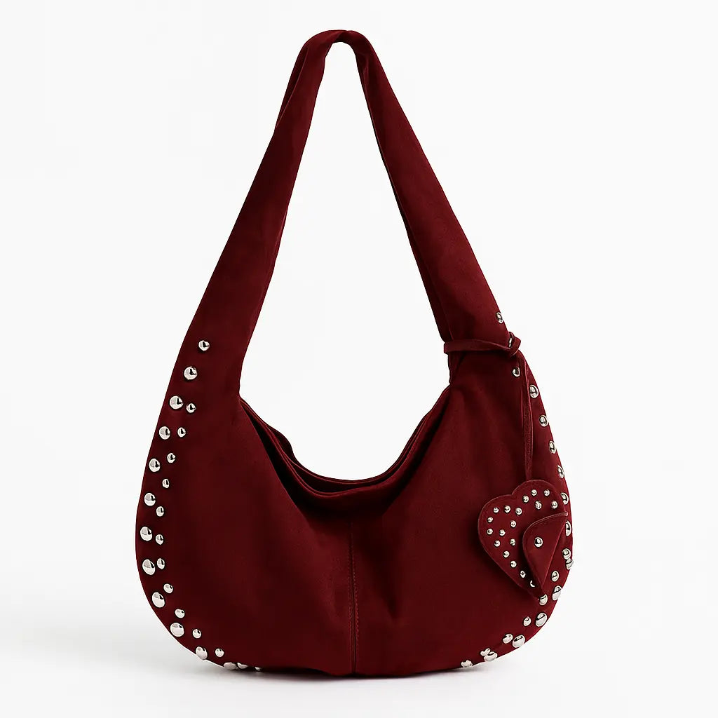 SACLYA sac à main ELOA vintage rouge