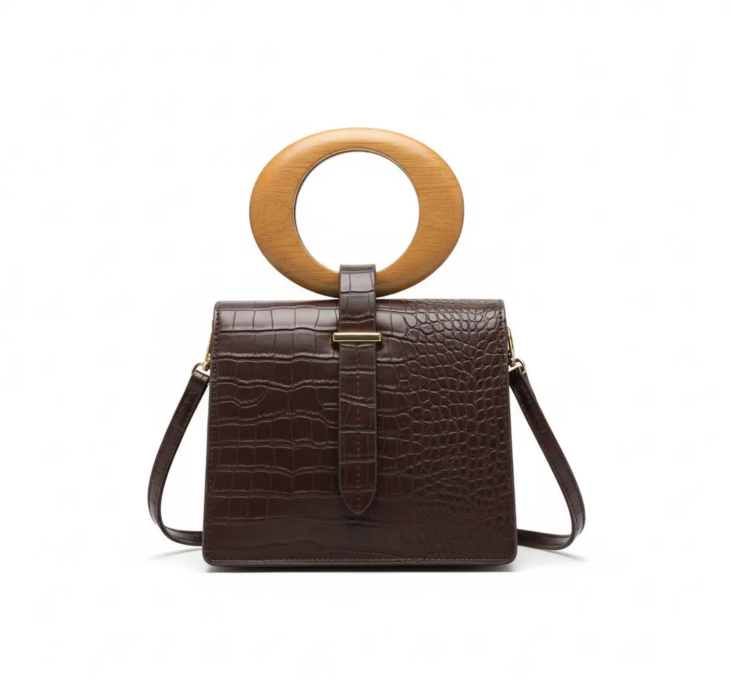 Sac à main effet crocodile | ISOLDE Saclya