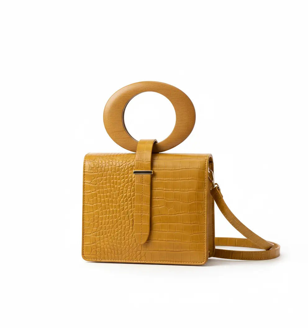 Sac à main effet crocodile | ISOLDE Saclya