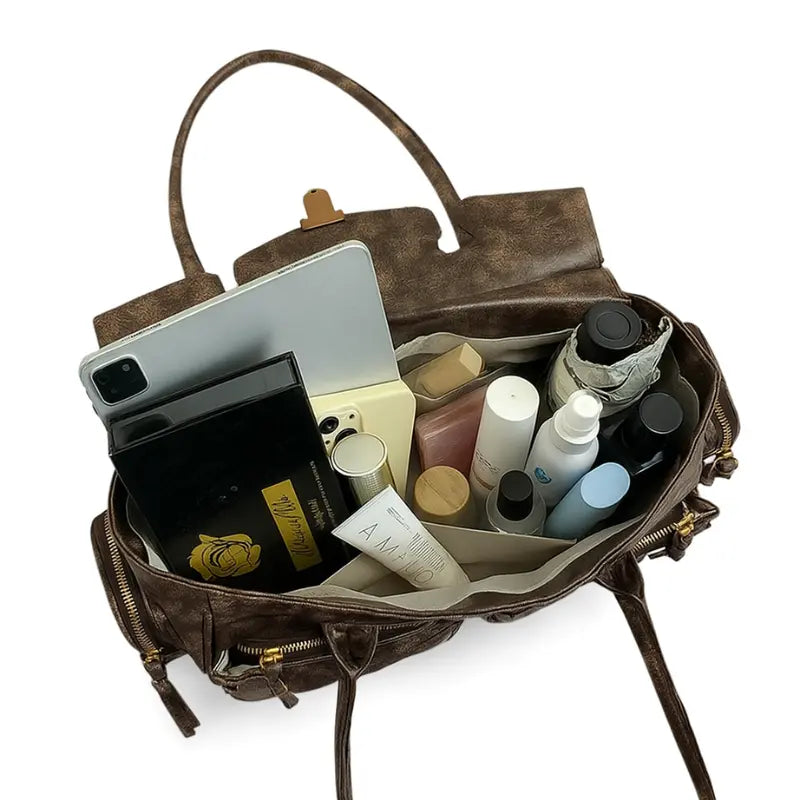 FLORE | Sac en Cuir Vintage – Élégance Rétro et Caractère