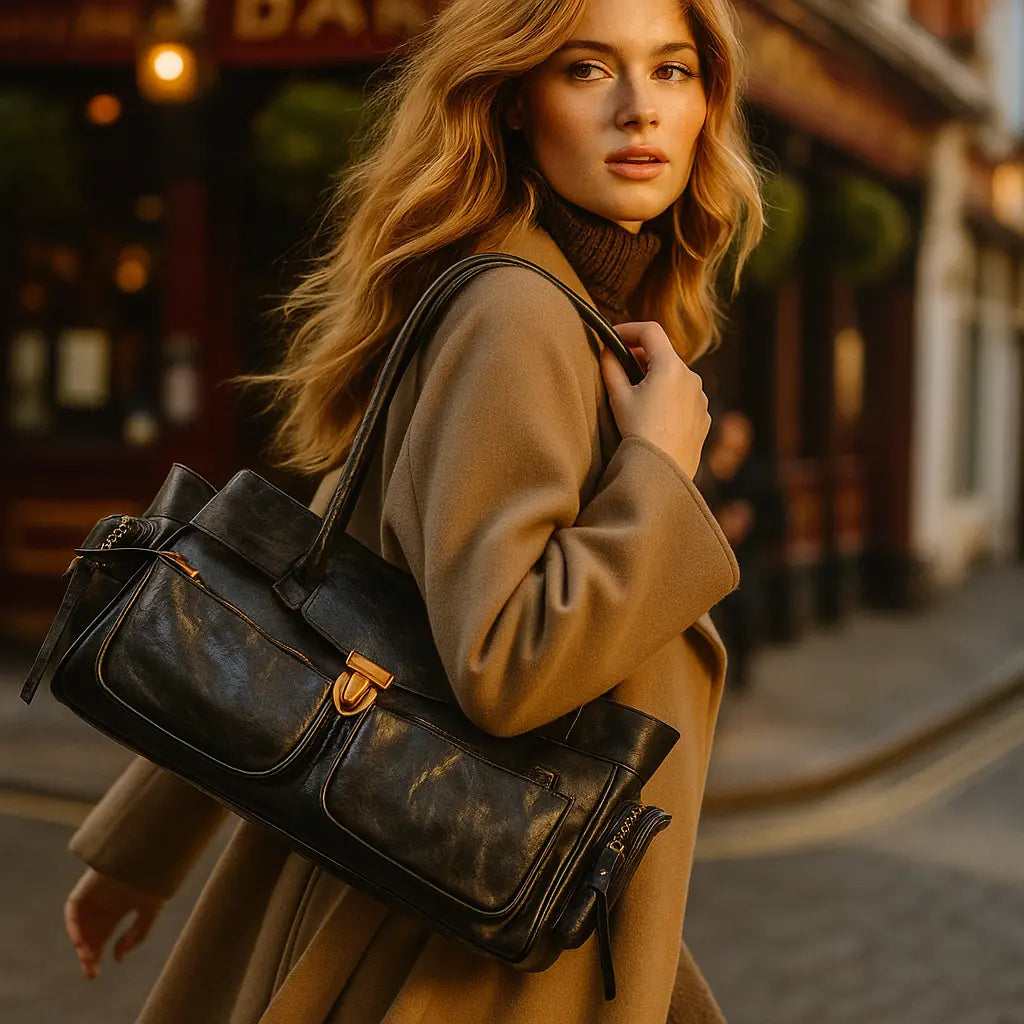 FLORE | Sac en Cuir Vintage – Élégance Rétro et Caractère