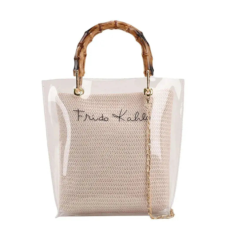 MAYA | Tote Bag Transparent – Élégance d’Été Saclya