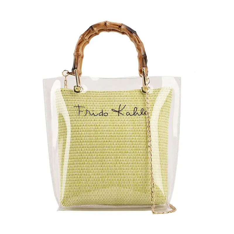 MAYA | Tote Bag Transparent – Élégance d’Été Saclya
