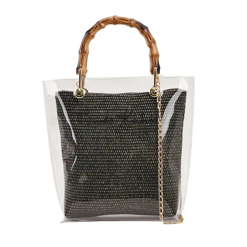 MAYA | Tote Bag Transparent – Élégance d’Été Saclya