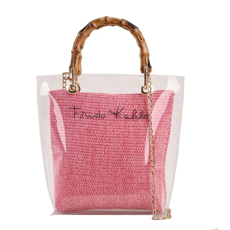 MAYA | Tote Bag Transparent – Élégance d’Été Saclya