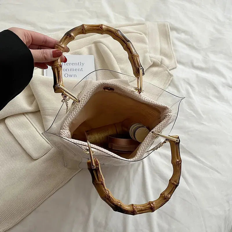 MAYA | Tote Bag Transparent – Élégance d’Été Saclya