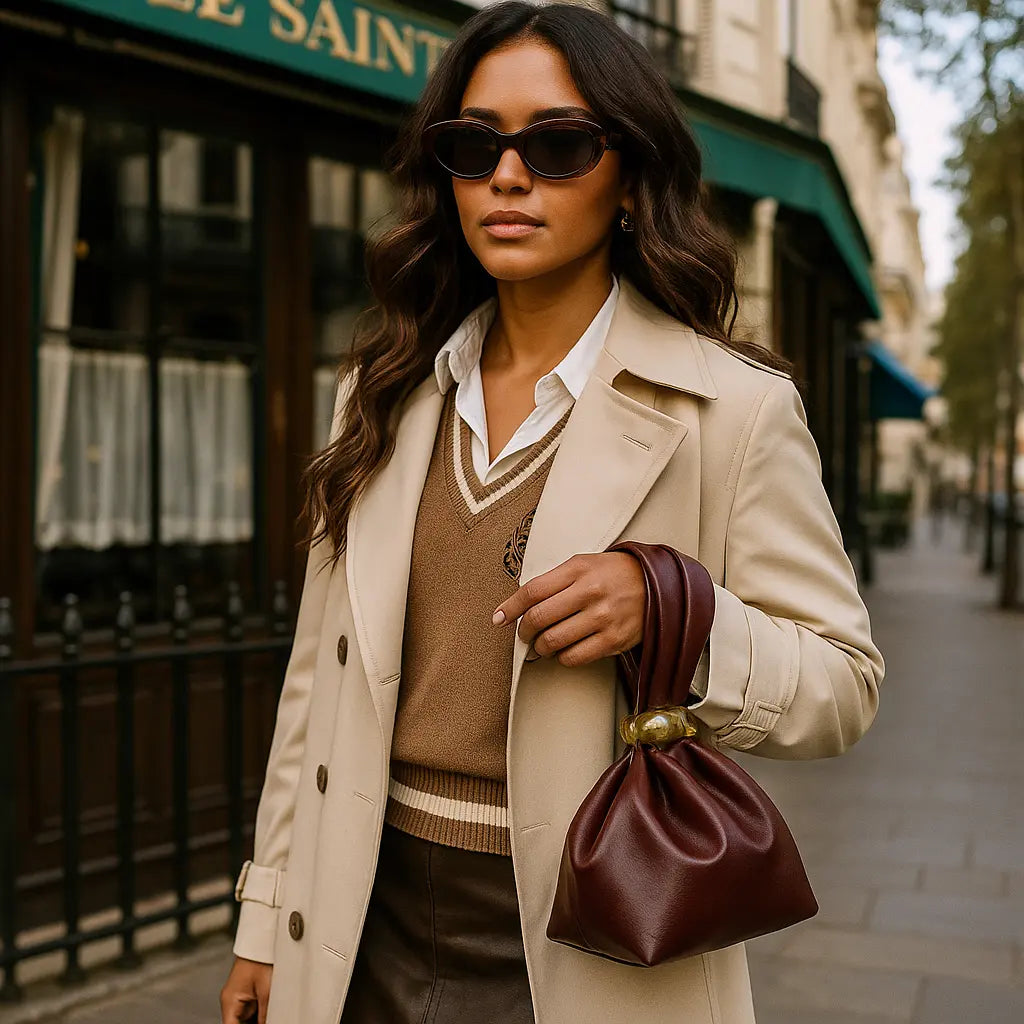 NOÉLIA | Pochette en Cuir Femme – Sac Pochette Élégant et Tendance Saclya