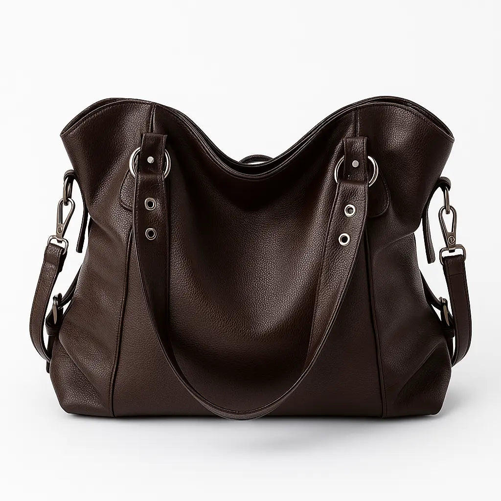 EDNA | Sac à Main Cuir Vintage – Élégance Rétro et Praticité