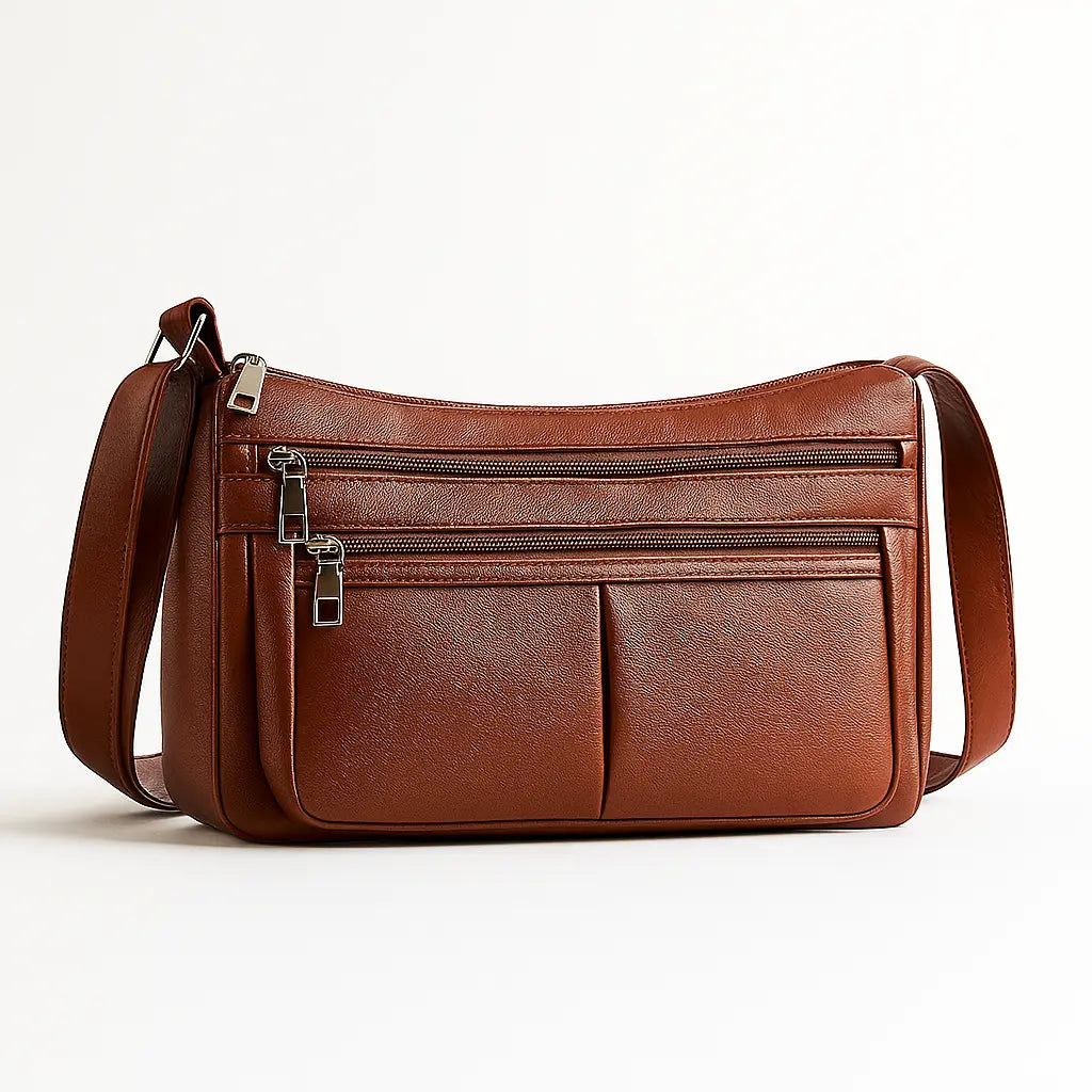 IRIS | Sac à Main Bandoulière En Cuir – Style Vintage Et Souple Saclya