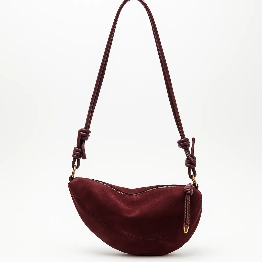 ROMY | Sac Bandoulière en Daim – Sac Banane Tendance pour Femme Saclya