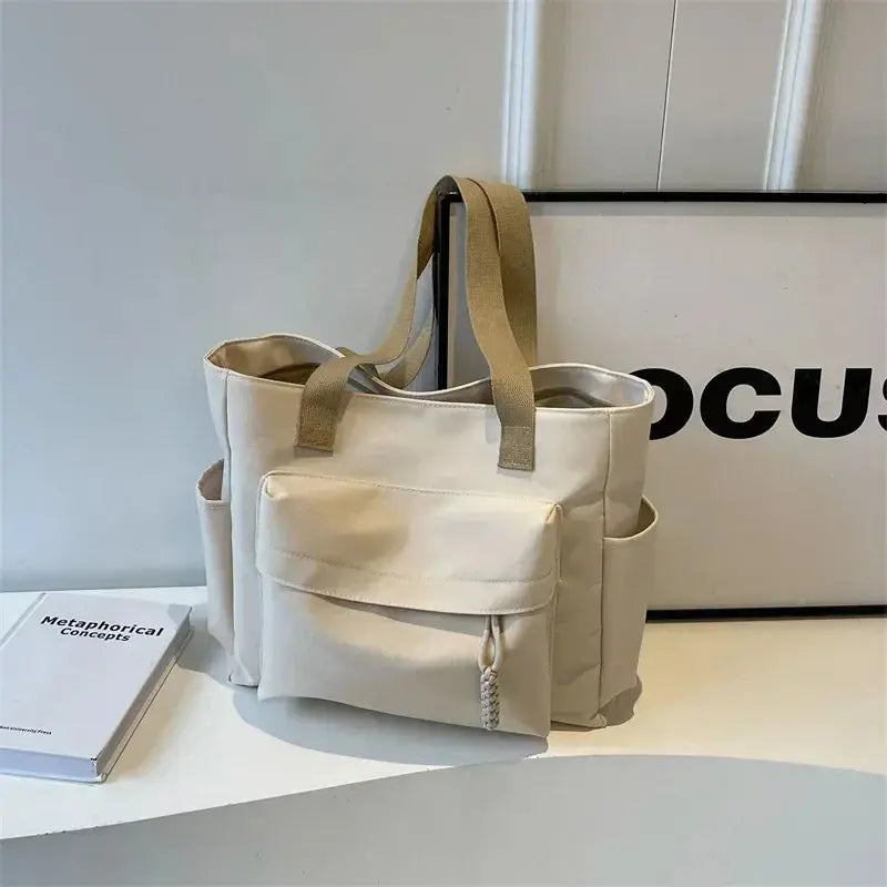 CAMILLE | Sac à Main en Tissu – Grand Sac de Cours Lycée & Collège Saclya