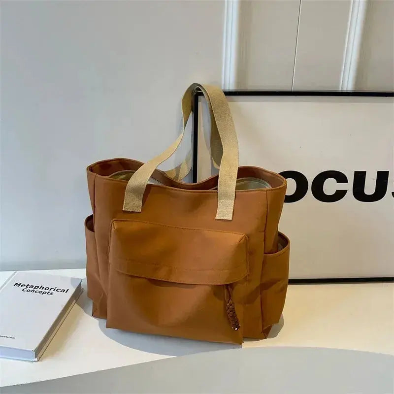 CAMILLE | Sac à Main en Tissu – Grand Sac de Cours Lycée & Collège Saclya