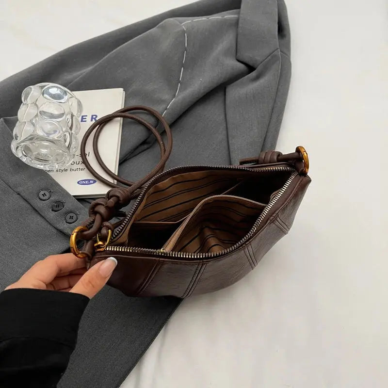 ALBA | Sac à Main Bandoulière en Cuir – Petit Sac Élégant Saclya