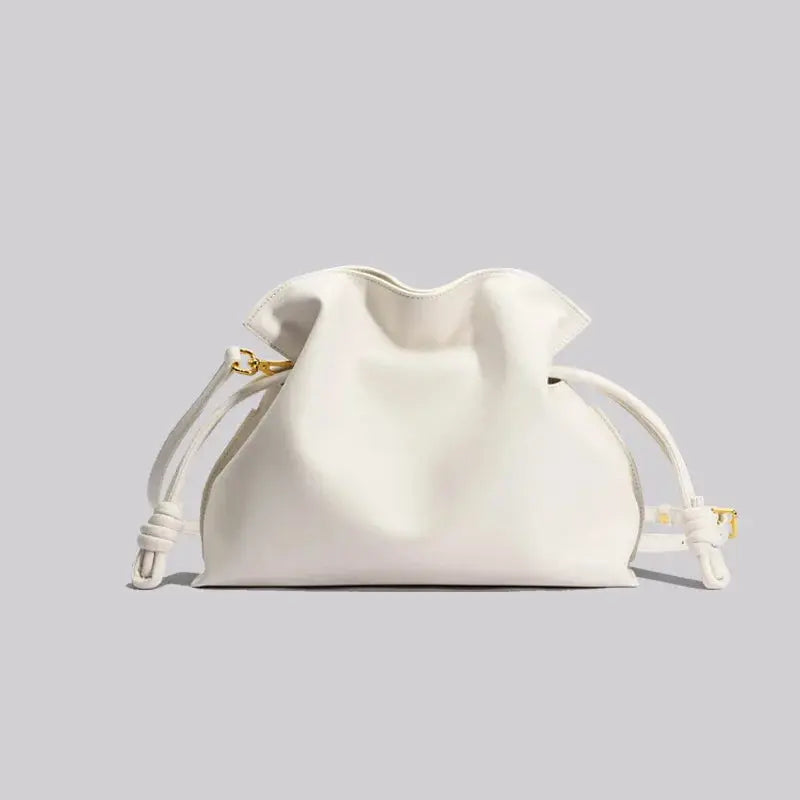 LIVIA | Sac à Cordon en Cuir – Petit Sac Bandoulière Chic Saclya