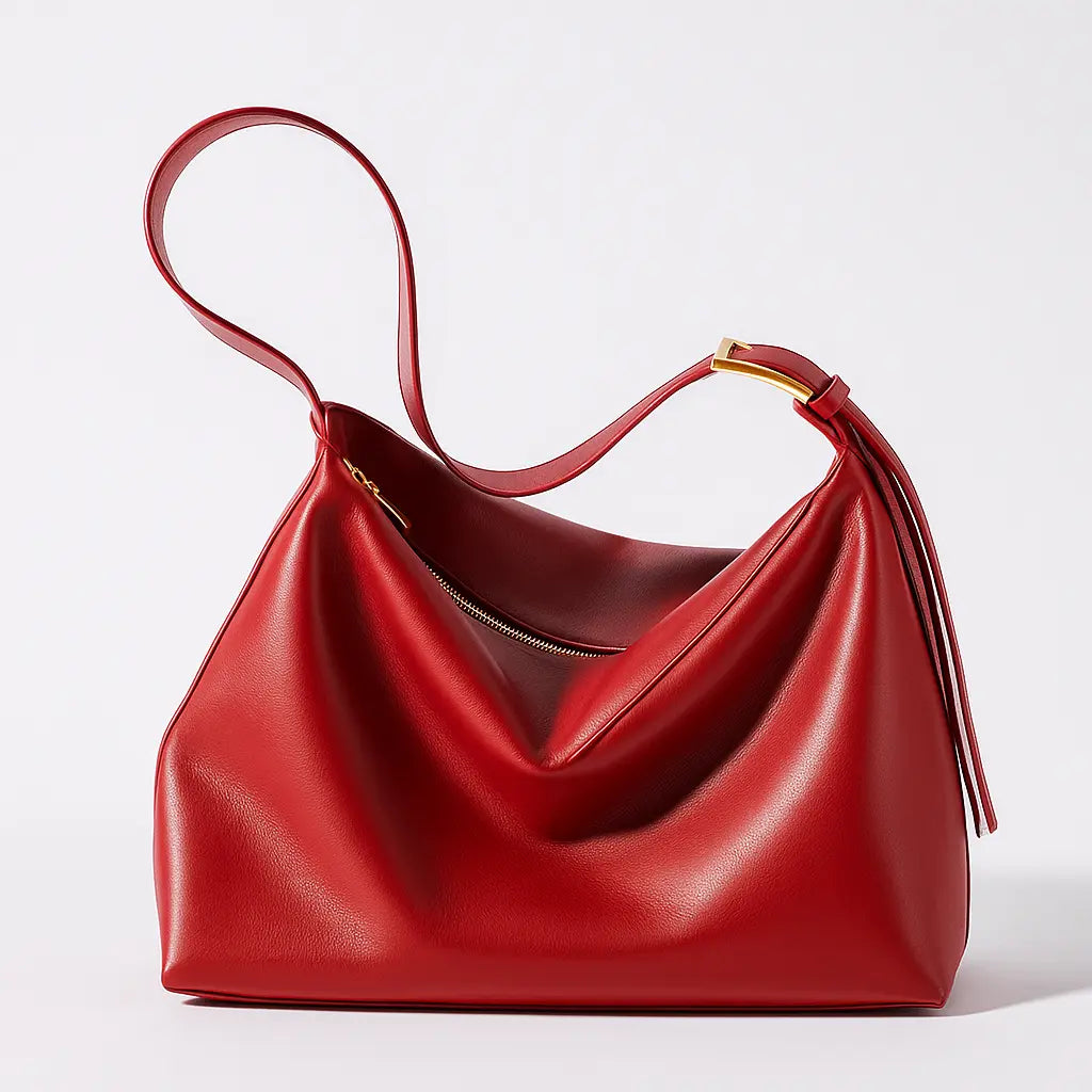 ISADORA | Sac à Main Bandoulière Cuir Souple – Sac Vintage Année 80 Saclya