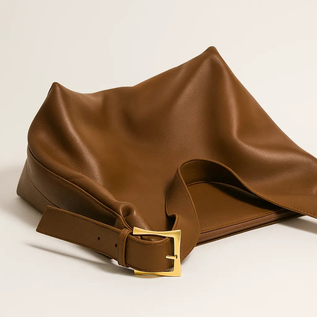 ISADORA | Sac à Main Bandoulière Cuir Souple – Sac Vintage Année 80 Saclya