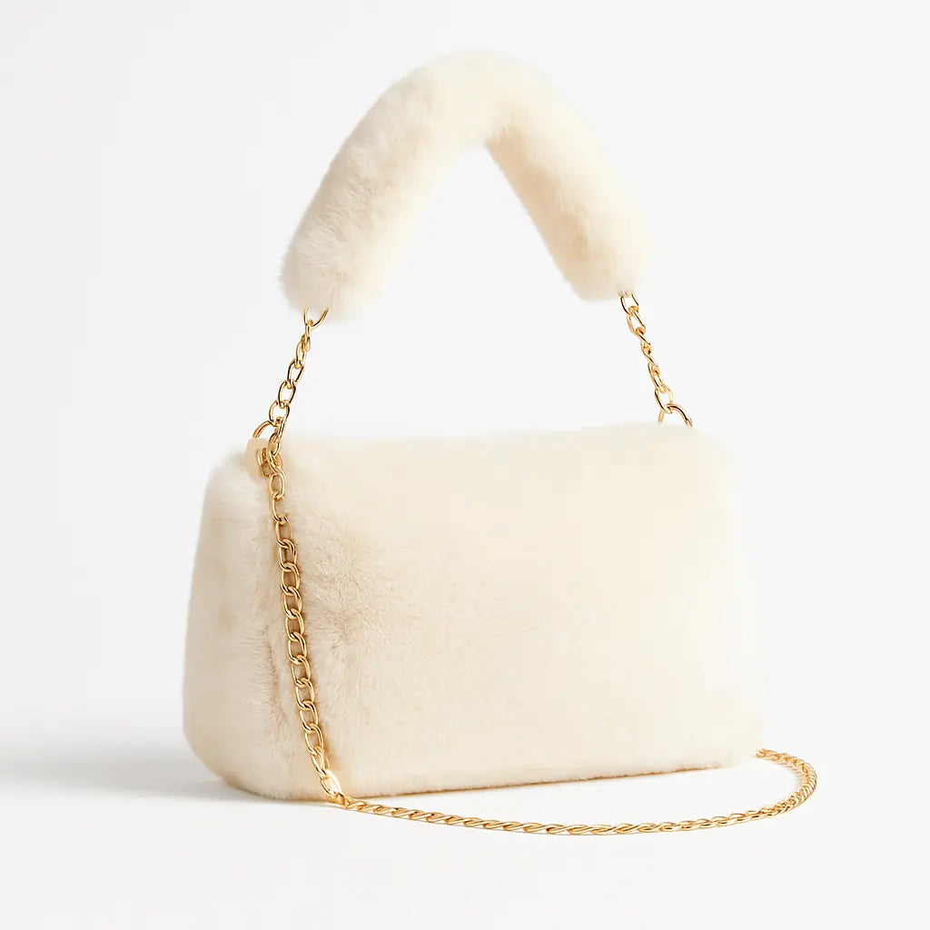 ALYA | Sac à Main Fausse Fourrure - Hiver Femme Saclya