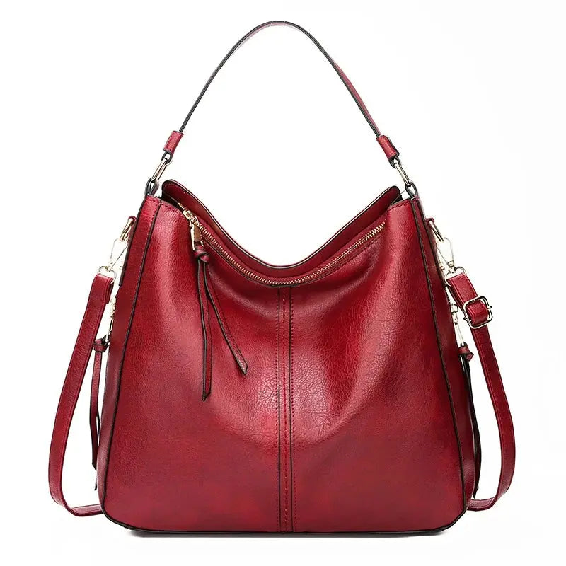 ÉLISE – Sac Hobo en Cuir pour Femme, Grand Sac Bandoulière Vintage et Élégant Saclya