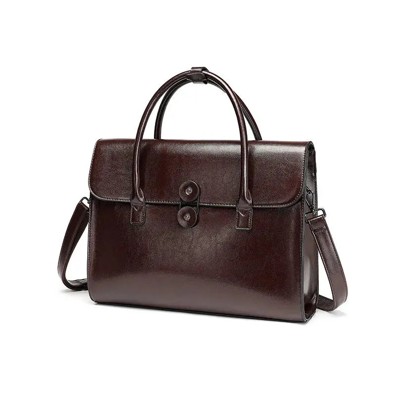 ÉLINA | Sacoche Ordinateur Femme en Cuir Élégante