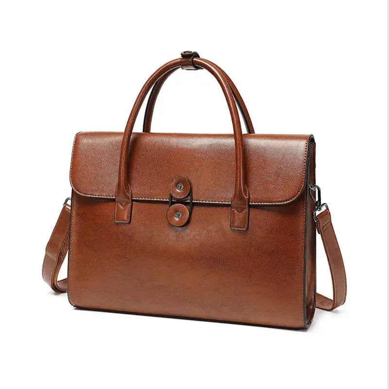 ÉLINA | Sacoche Ordinateur Femme en Cuir Élégante