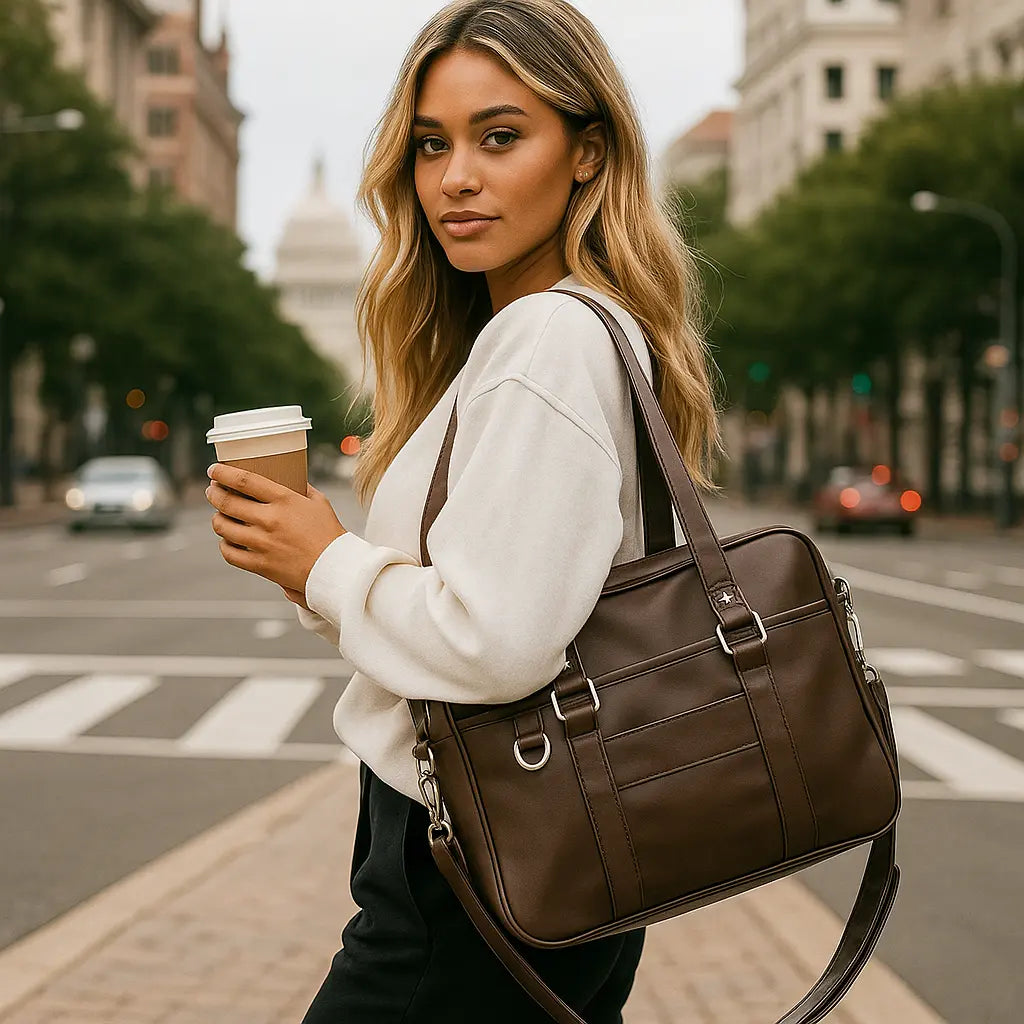 SOFIA | Sac à Bandoulière Style collège Vintage en Cuir – Élegance classique Saclya