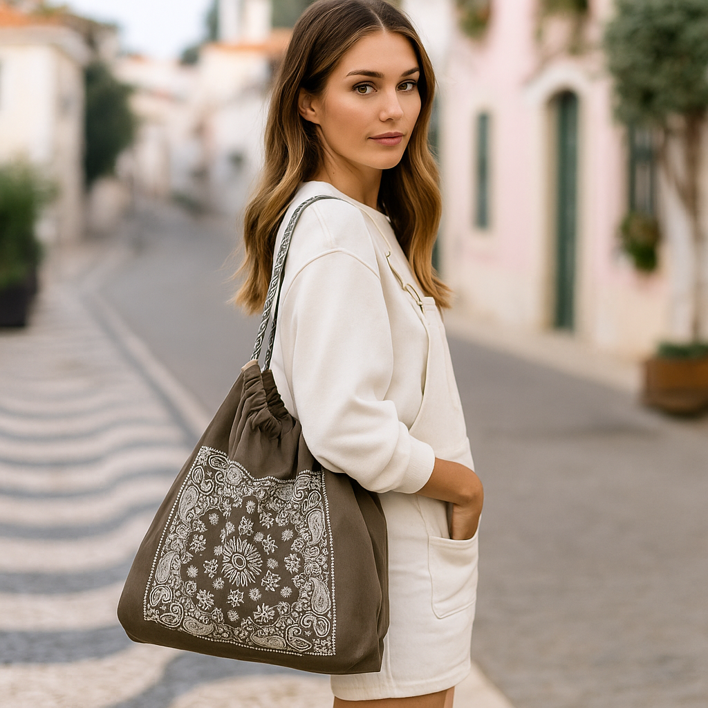 MAËLINE | Tote Bag Mandala – Bohème et Pratique