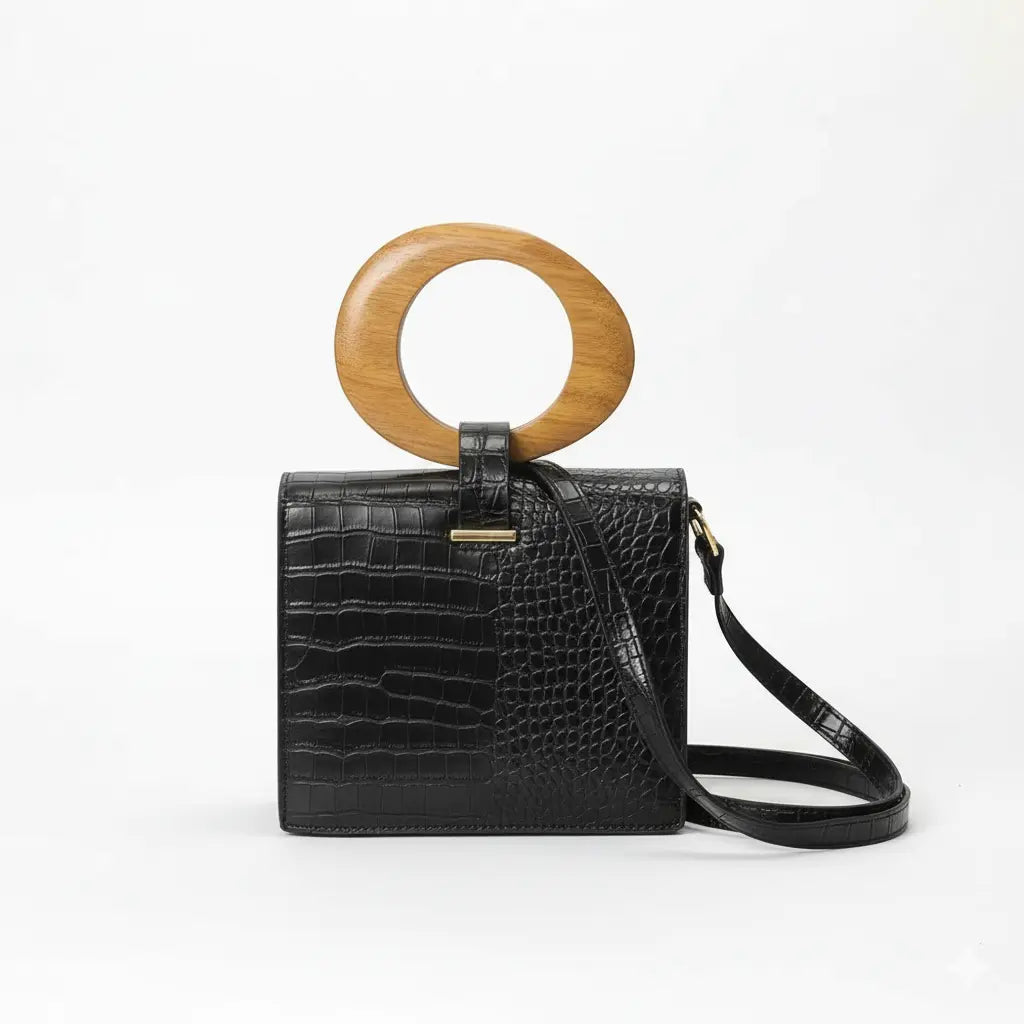 Sac à main effet crocodile | ISOLDE Saclya