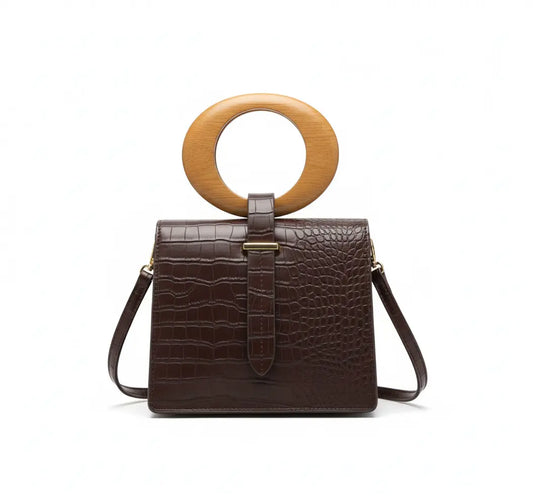 Sac à main effet crocodile | ISOLDE Saclya