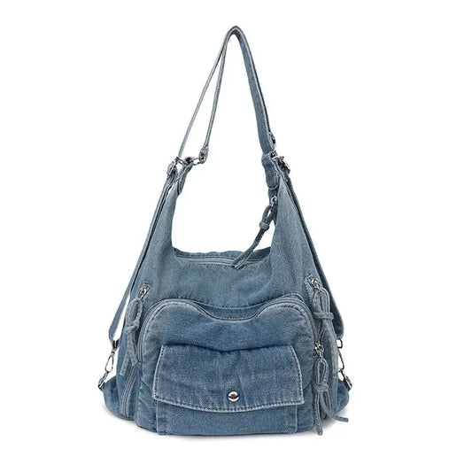 Sac de cours en jean | CAPUCINE Saclya