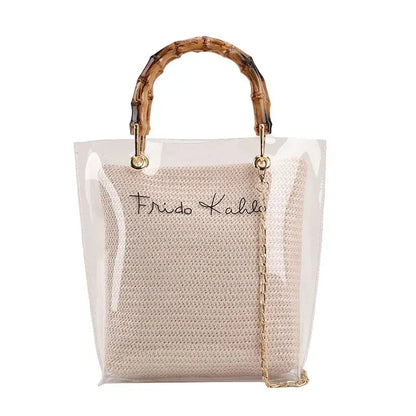 MAYA | Tote Bag Transparent – Élégance d’Été Saclya