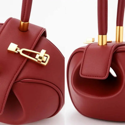 GAÏA | Sac à Main Rond Original Femme – Petit Sac en Cuir Chic Saclya