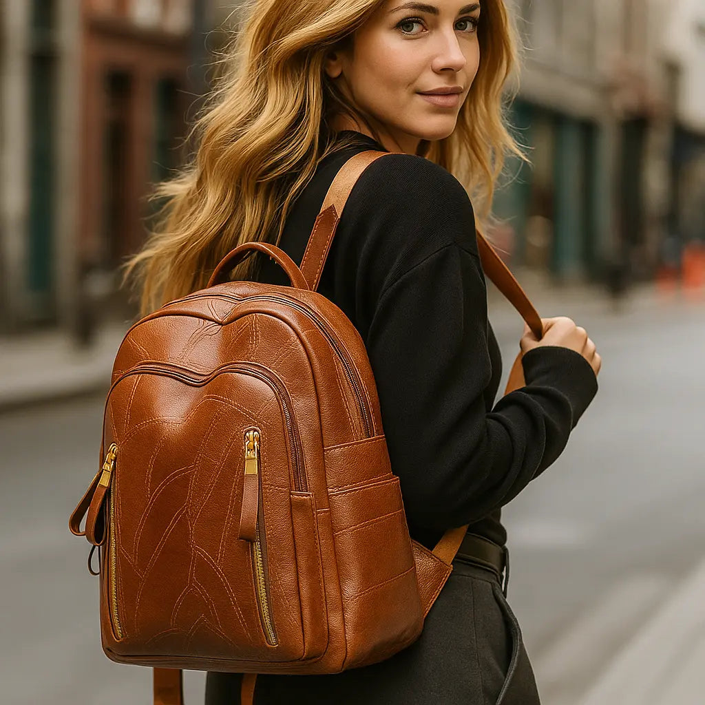 SURI | Sac à Dos Cuir Femme – Élégance et Fonctionnalité au Quotidien