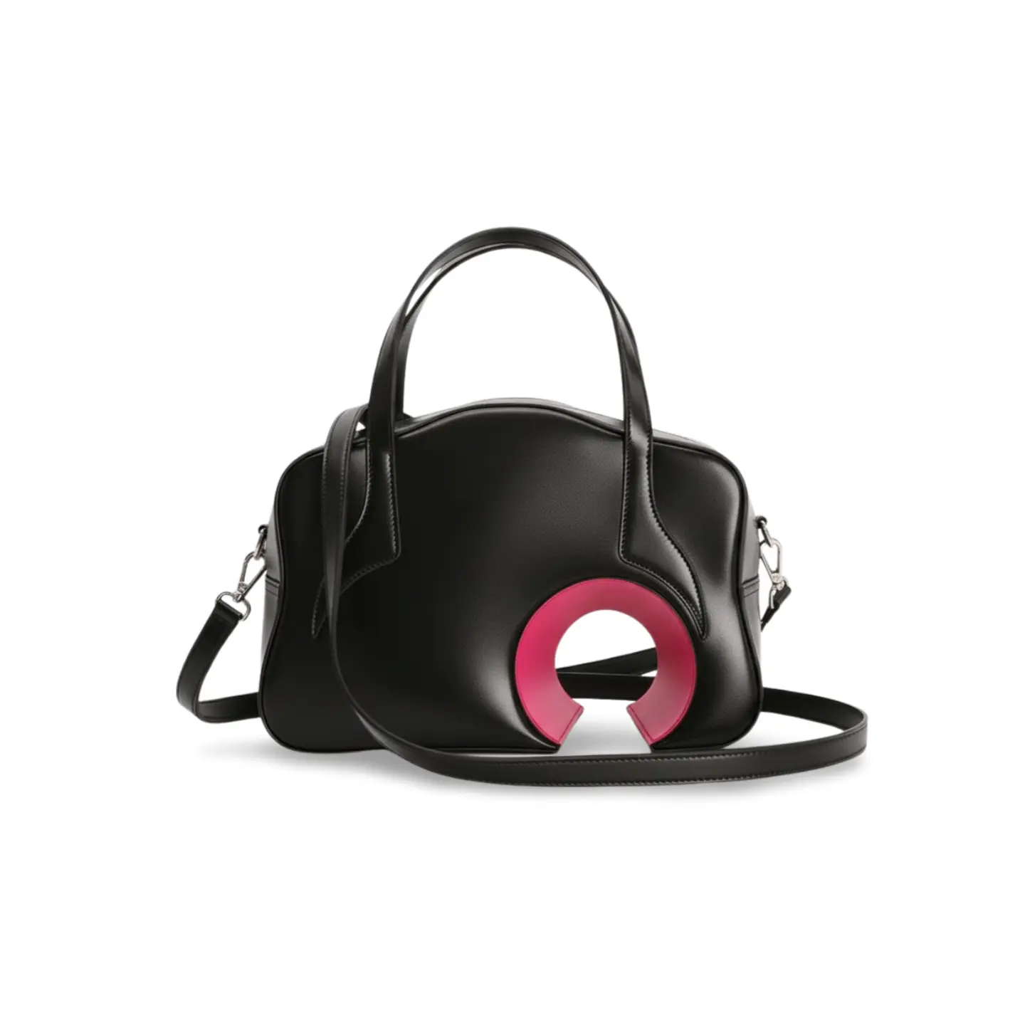 Sac à main noir bandoulière | SUZANNE Saclya