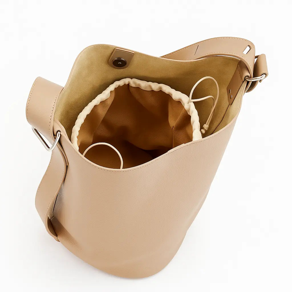 SLOANE | Sac Bandoulière Rétro en Cuir – Petit Sac Coréen pour Femme Saclya