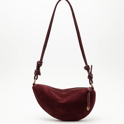 ROMY | Sac Bandoulière en Daim – Sac Banane Tendance pour Femme Saclya