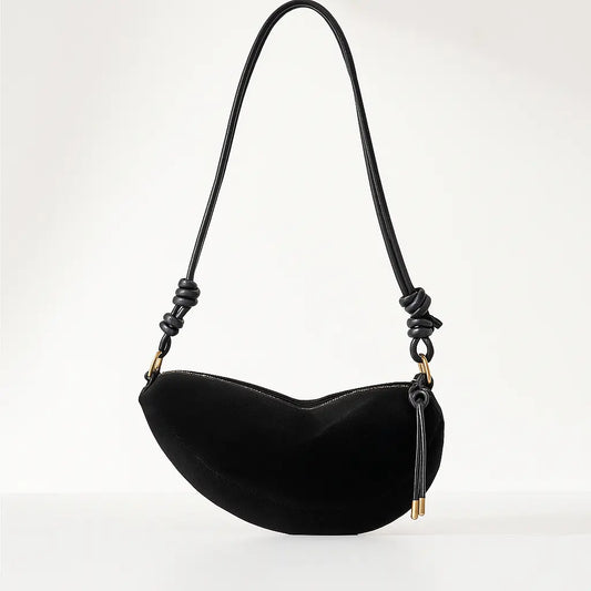 ROMY | Sac Bandoulière en Daim – Sac Banane Tendance pour Femme Saclya