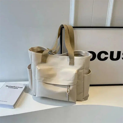 CAMILLE | Sac à Main en Tissu  – Grand Sac de Cours Lycée & Collège Saclya