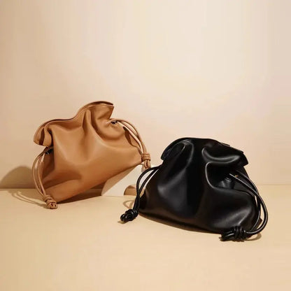 LIVIA | Sac à Cordon en Cuir – Petit Sac Bandoulière Chic Saclya