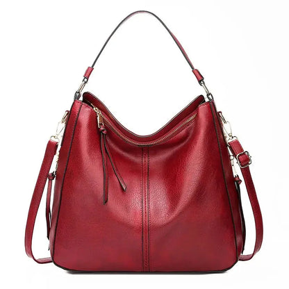 ÉLISE – Sac Hobo en Cuir pour Femme, Grand Sac Bandoulière Vintage et Élégant Saclya