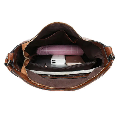 ÉLISE – Sac Hobo en Cuir pour Femme, Grand Sac Bandoulière Vintage et Élégant Saclya