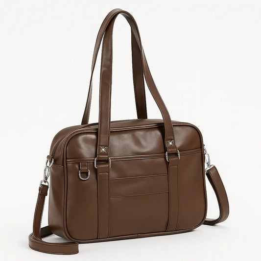 SOFIA | Sac à Bandoulière Style collège Vintage en Cuir – Élegance classique Saclya