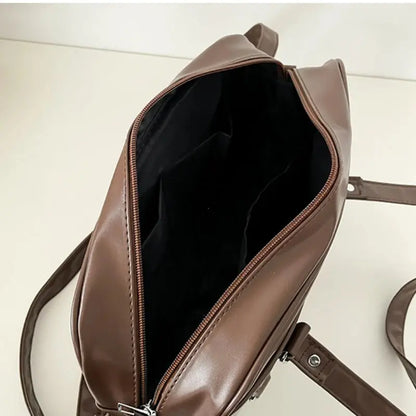 SOFIA | Sac à Bandoulière Style collège Vintage en Cuir – Élegance classique Saclya